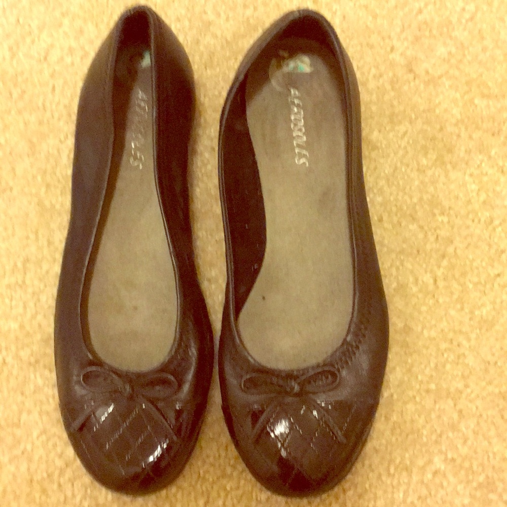Black flats size 8